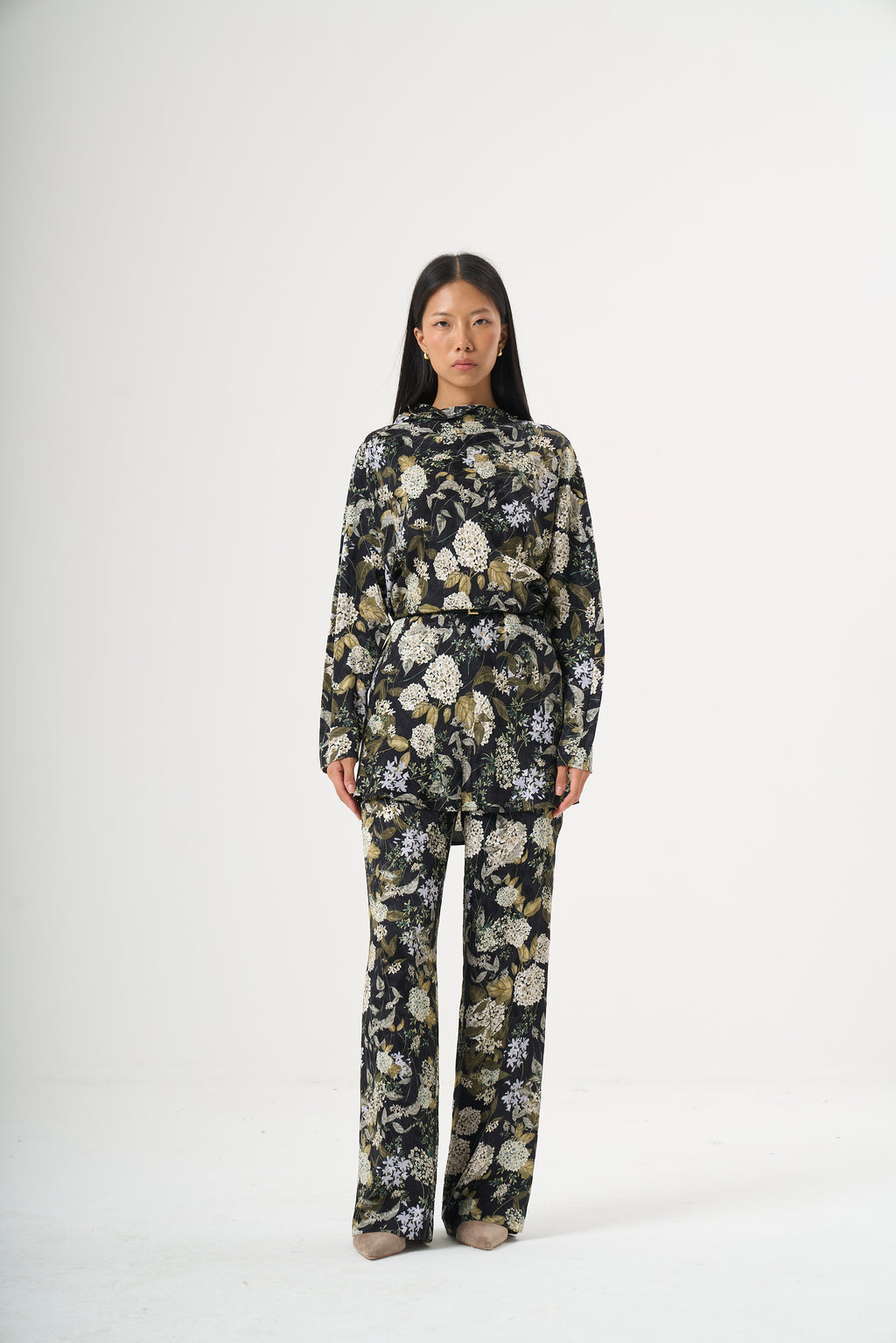 Çiçekli Desenli Floral Pantolon