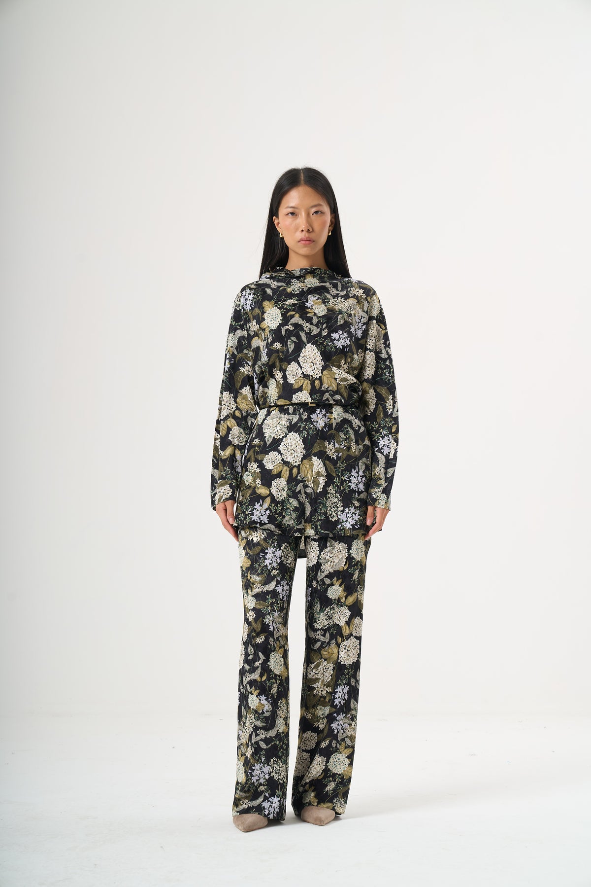 Çiçekli Desenli Floral Pantolon