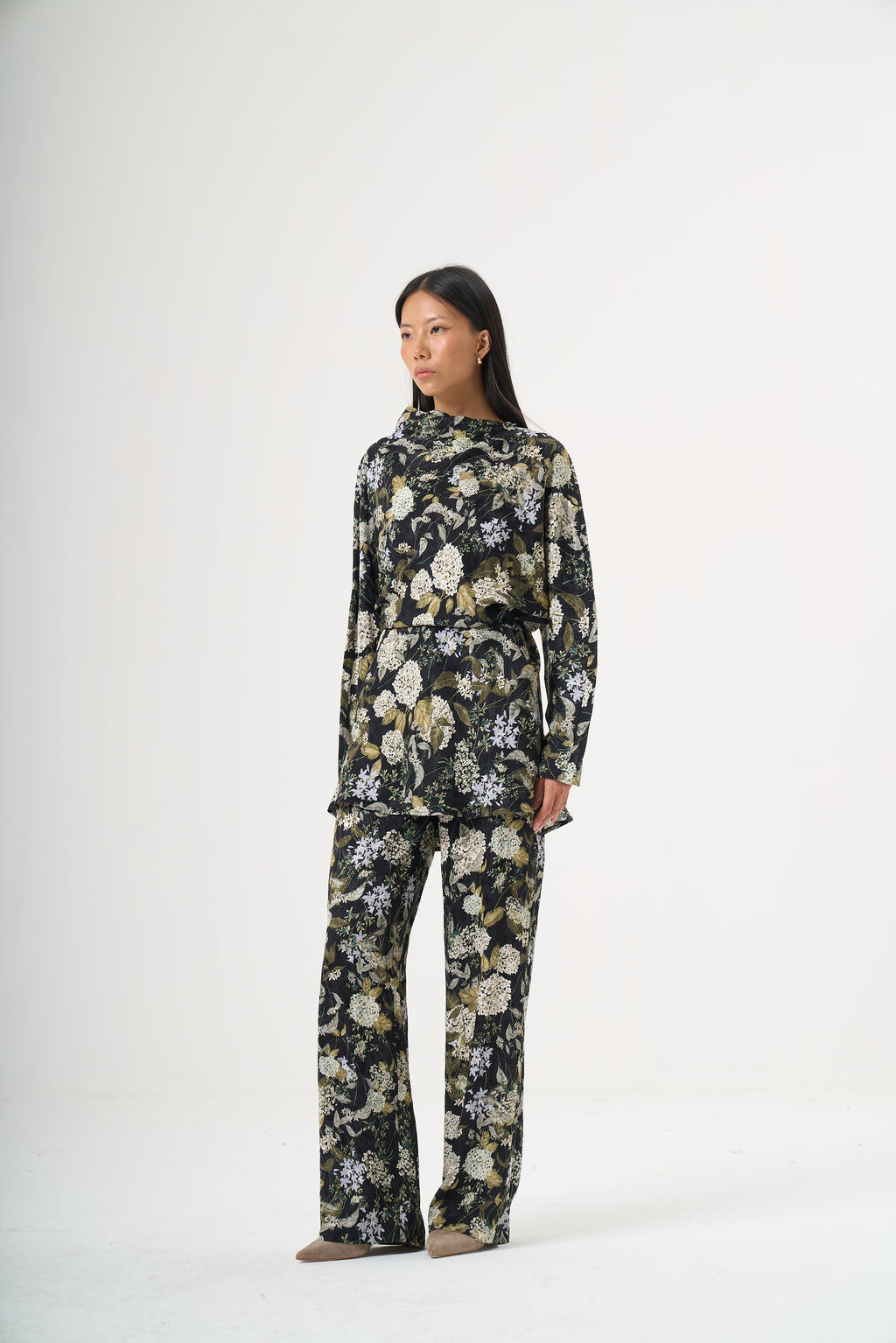 Çiçekli Desenli Floral Pantolon