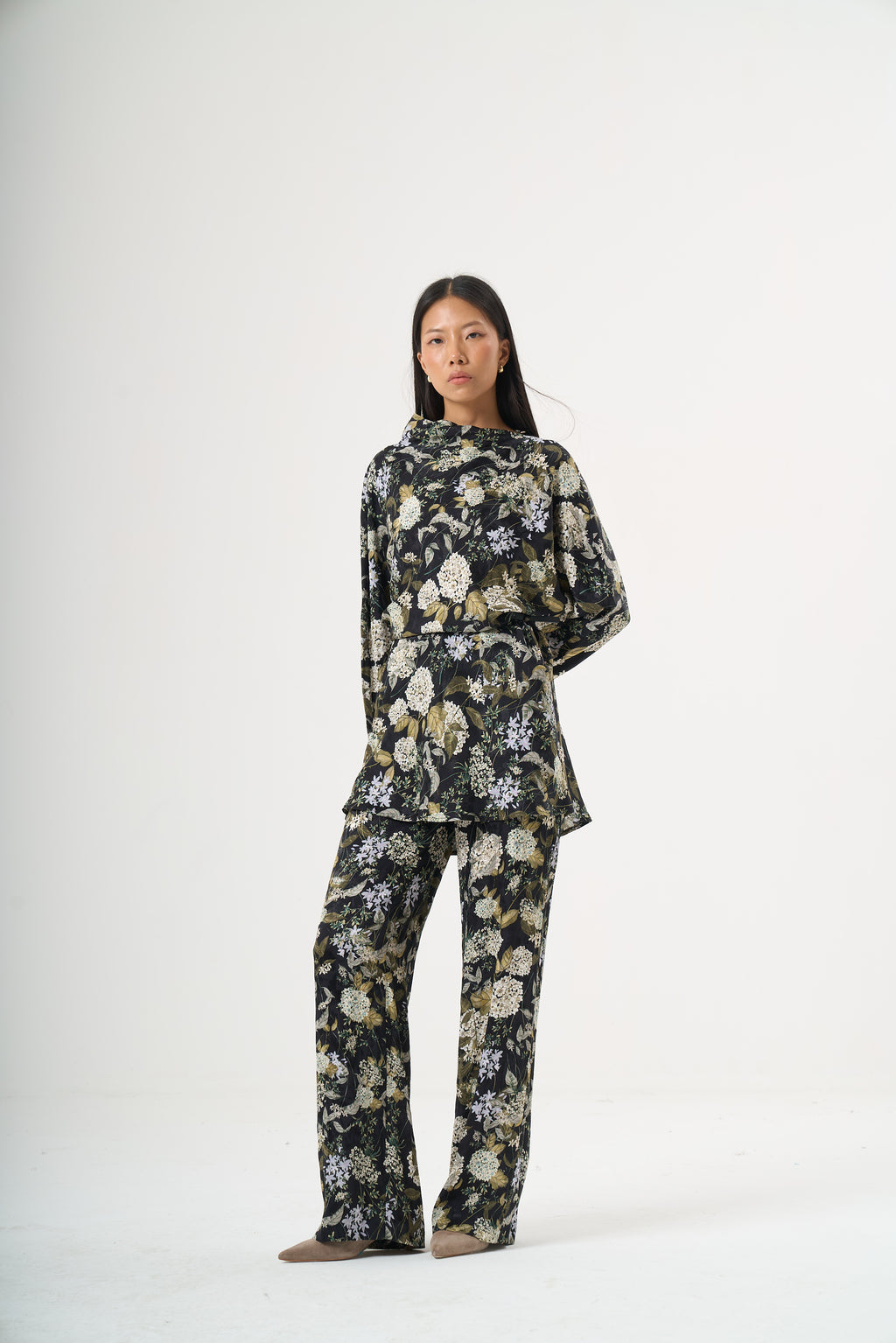 Çiçekli Desenli Floral Pantolon