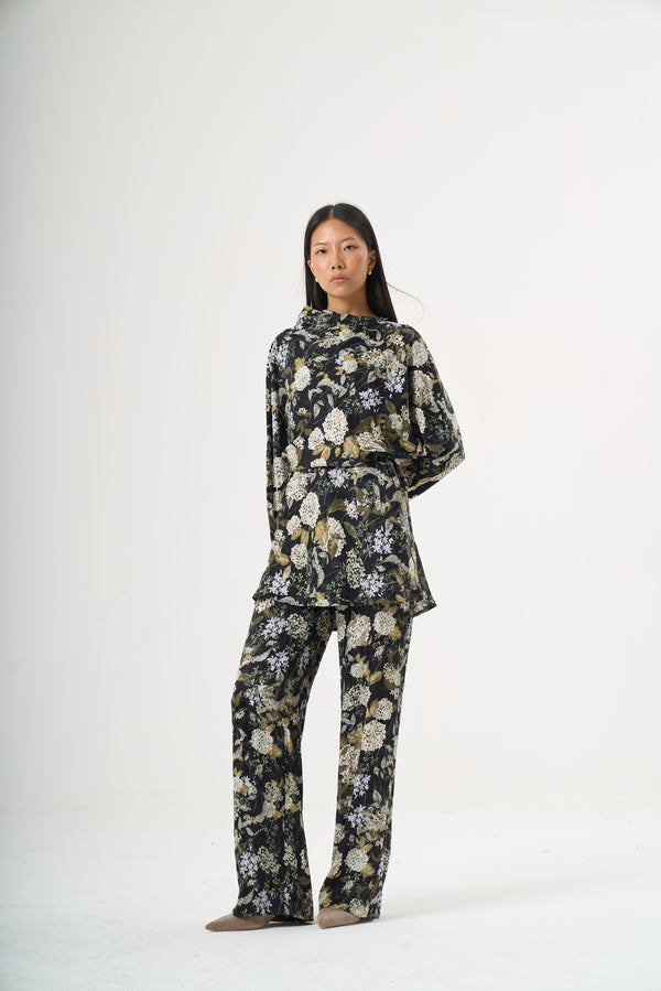 Çiçekli Desenli Floral Pantolon