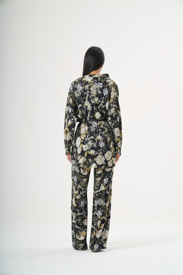 Çiçekli Desenli Floral Pantolon