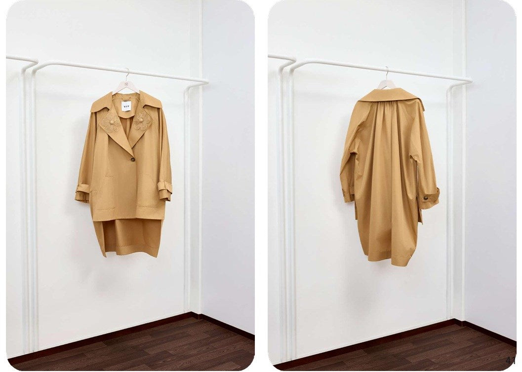 Arkası Uzun Oversize Ceket - VUU Official Ceket