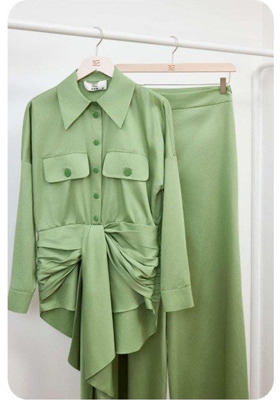 Poplin Palazzo Pantolon - VUU Official Pantolon Ürün ana görseli