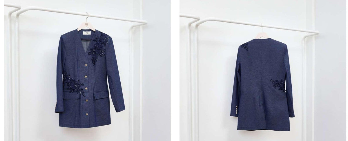 V Yaka Denim Ceket - VUU Official Ceket Ürün ana görseli